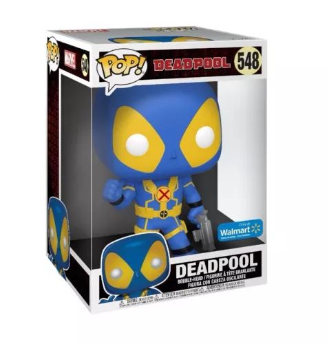 Funko Pop! Vinyl Jumbo 10 in: Marvel - Deadpool (Blue) (Yellow) (10 inch) -...