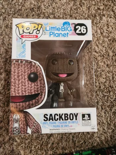 Funko Pop! Vinyl: LittleBigPlanet - Sackboy #26(RARE Vaulted) (See Pics)