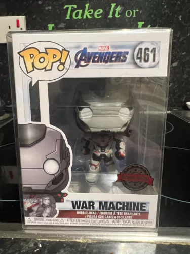 Funko Pop Vinyl Marvel Avengers War Machine Special Edition No 461 + Protector