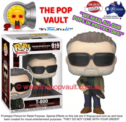 FUNKO POP VINYL MOVIES TERMINATOR DARK FATE #819 T-800 BNIB + PROTECTOR