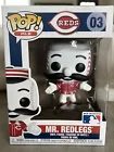 Funko Pop! Vinyl: Mr. Redlegs #3 MLB Mascot Rare NIB Red Jersey Red Legs