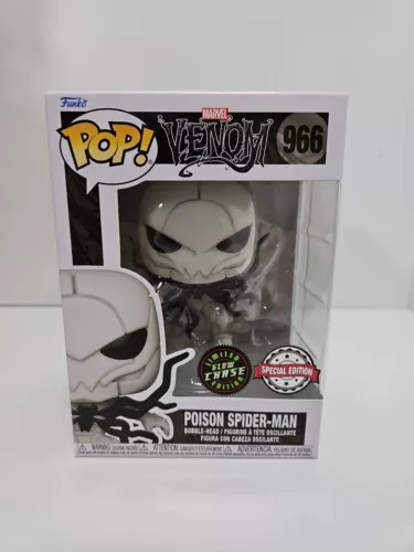 Funko Pop Vinyl Poison Spider-Man GITD Chase Exclusive 966 Marvel Venom P1
