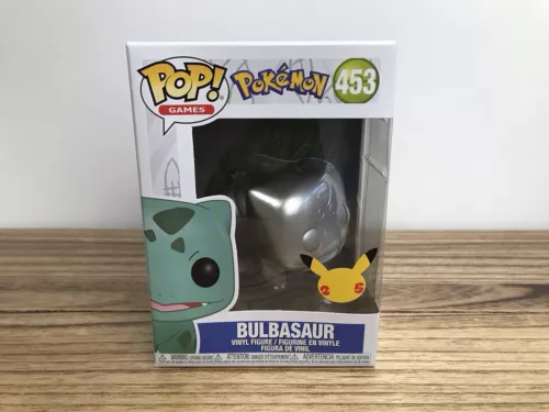 Funko Pop! Vinyl: Pokémon - Bulbasaur (Silver) Metallic) #453 W/Pop Protector!