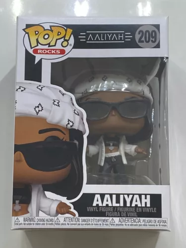 Funko Pop! Vinyl Rocks Figure #209 Aaliyah R&B Queen Legend VAULTED NIOB