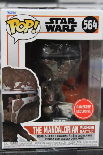 Funko Pop! Vinyl: Star Wars - The Mandalorian Mudhorn Battle GameStop 564