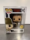 Funko Pop! Vinyl: Stranger Things Hopper # 512  (w/ Donut) Limited Chase