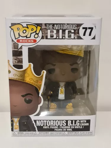 FUNKO POP! VINYL - THE NOTORIOUS B.I.G - NOTORIOUS B.I.G WITH CROWN #77.