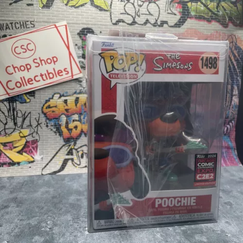 Funko Pop! Vinyl: The Simpsons - Poochie #1498 (C2E2)  Con Sticker MINTY