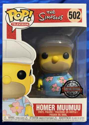 FUNKO POP VINYL THE SIMPSONS TV SERIES 502 HOMER MUUMUU BNIB + PROTECTOR VAULTED