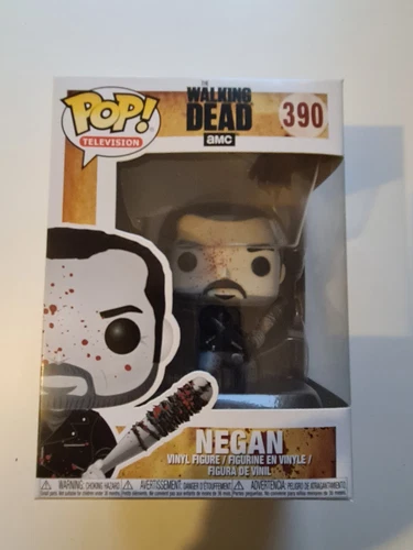 Funko Pop Vinyl The Walking Dead Negan With Lucille #390 Black and white