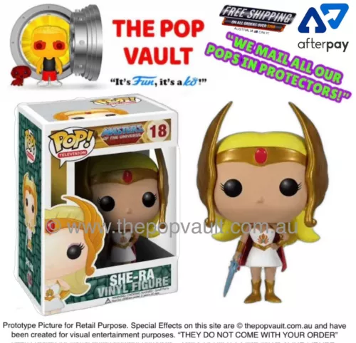 FUNKO POP VINYL TV MASTERS OF THE UNIVERSE 18 SHE-RA BNIB + PROTECTOR VAULTED