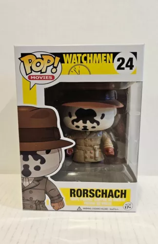 Funko Pop Watchmen Rare Vaulted # 24 Original Rorschach Pop! **EXCELLENT BOX**