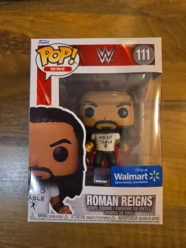 Funko Pop! WWE #111 Roman Reigns Walmart Exclusive Head of the Table NEW