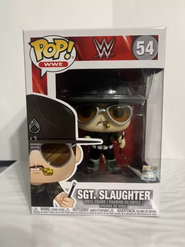 Funko Pop! WWE Sgt. Slaughter #54 W/ Protector VAULTED