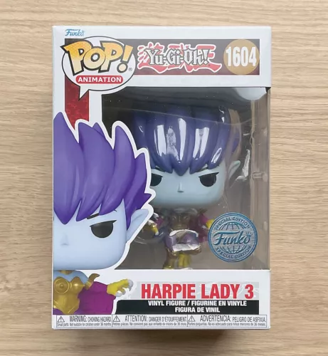 Funko Pop Yu-Gi-Oh! Harpie Lady 3 #1604 + Free Protector