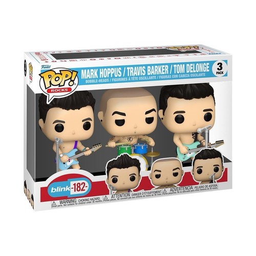 Funko Pop Blink 182 Mark Hoppus Travis Barker Tom Delonge Rock Vinyl Figures NEW
