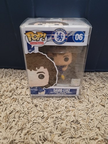 NEW Funko Pop Football / Soccer FC Chelsea David Luiz Figure w/ Protector