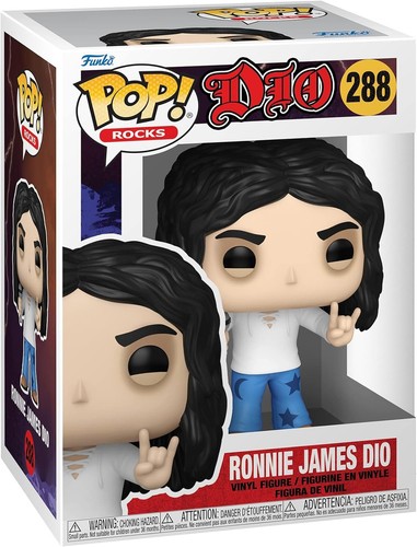 F3 Funko Pop Rocks RONNIE JAMES DIO Black Sabbath Vinyl Figure 288