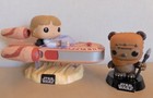 2 FUNKO POP! STAR WARS Figure Doll Speeder Luke 175 & EWOK WICKET  26 BubbleHead