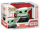 Funko POP! Star Wars Holiday #746 Grogu (aka Baby Yoda) With Santa Hat In Pram -