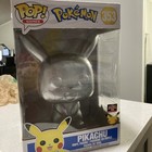 Funko Pop! Pokémon- Pikachu #353Large 10” Inch Silver Target Con Exclusive