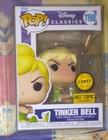 RARE Funko Pop  Disney Tinker Bell CHASE  Hot Topic Exclusive In Protector
