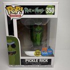 2019 Funko Pop #350 SDCC Diamond PX Previews Rick and Morty Pickle Rick GITD