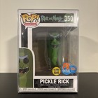 Funko Pop! Vinyl: Rick and Morty Pickle Rick PX Previews #350 GITD Protector MNT