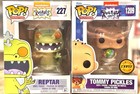 RUGRATS Funko Pop ANIMATION Rugrats REPTAR 227 Vaulted & TOMMY 1209 CHASE w/PP