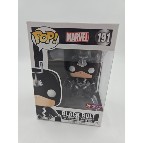 Marvel Black Bolt 191 PX Previews Exclusive Funko Pop Vinyl Bobble Head