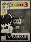 Brand New Funko Pop Mickey Mouse Plane Crazy #431 90 Years