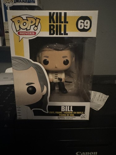 Funko POP Kill Bill Bill Vinyl Figure #69 Rare Vaulted (Boxed DAMAGED)