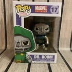 Dr Doom Metallic Marvel Universe Funko Pop #17 Fantastic Four Vaulted READ