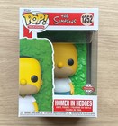 Funko Pop The Simpsons Homer In Hedges #1252 + Free Protector
