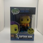 Funko Pop! Star Trek: Captain Kirk #18 Blacklight LE 1967 Pcs +Hard Stack