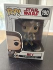 Funko POP Star Wars #190 Rey Vinyl Bobble-Head Figure Jedi Lightsaber NIB