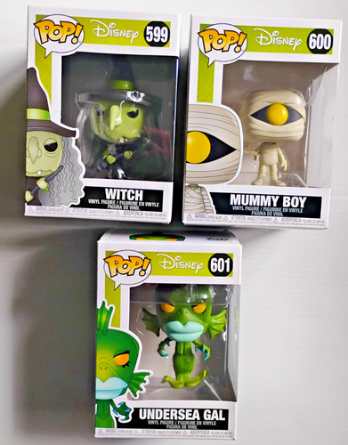 FUNKOPOP! DISNEY NIGHTMARE BEFORE CHRISTMAS #599 WITCH #600 MUMMY BOY & #601 GAL