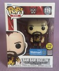 Funko Pop WWE 119 Bam Bam Bigelow Glow Walmart Exclusive w/ Protector