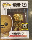 Star Wars Funko POP 63 Gold Chewbacca Galactic Con 2019 NIB