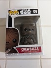 Funko Pop! Vinyl: Star Wars Chewbacca #6, Darth Vader #1, & Mandalorian keychain