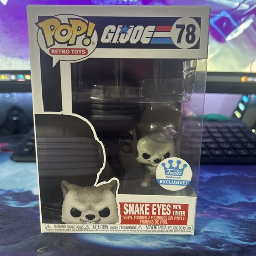 Funko Pop! Vinyl: G.I. Joe Snake Eyes with Timber  Funko Web  FW Exclusive #78