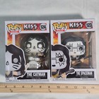 2 KISS FUNKO POPS SPACEMAN AND CATMAN #123 #124