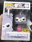 FUNKO POP! TASTY PEACH Purple ZOMBIE ALPACA  #86 FLOCKED HOT TOPIC