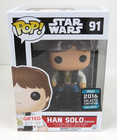 Funko Pop Vinyl Star Wars 91 Han Solo Ceremony 2016 Galactic Convention Exc