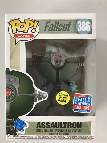 Funko Pop! ~Fallout Assaultron Invader  #386~ NYCC 2018 Exclusive GITD
