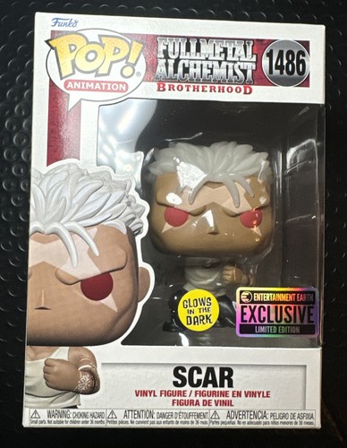 Fullmetal Alchemist: Brotherhood Scar GITD Funko Pop! #1486 W/ Protector