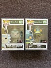 Funko Pop! Animation Rick and Morty - Gamestop Tony #650 & Rick with Crown #649