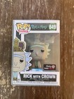Funko Pop Animation - Rick with Crown (649) - Rick and Morty Game Stop Exclusive