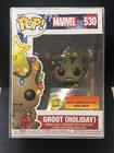 FUNKO POP ! GROOT (HOLIDAY) 530 GLOWS IN DARK BOX WAREHOUSE EXCLUSIVE