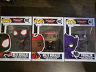 3 Spiderman Into the Spiderverse Funko Pops Miles Morales Prowler #402 #403 #407